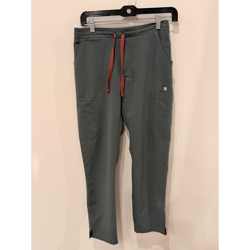 FIGS Technical Collection Scrub Pants XS Moss Cargo Drawstring TW2000P